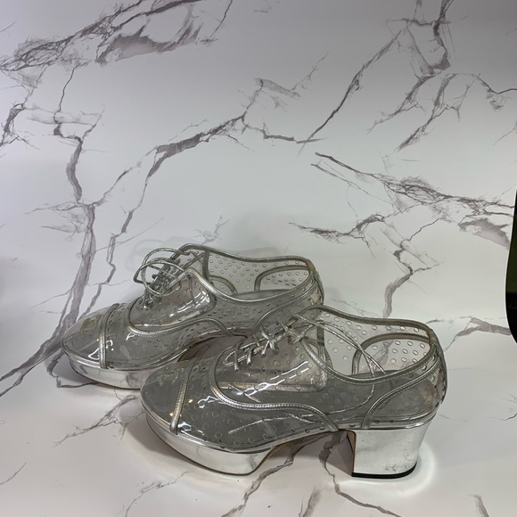 Chanel Clear Derby Shoes 37.5 - Picture 2 of 14
